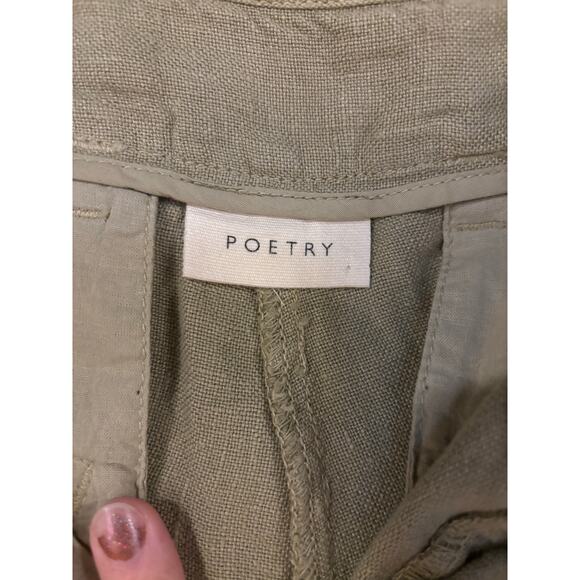 Poetry Tapered Leg Linen Trouser Pants Size 10 - Picture 7 of 11